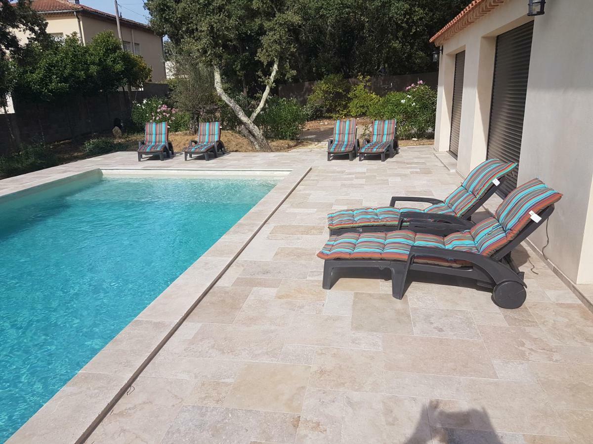 La Casita villa avec piscine prés d'Uzes Saint-Laurent-la-Vernède Exterior foto